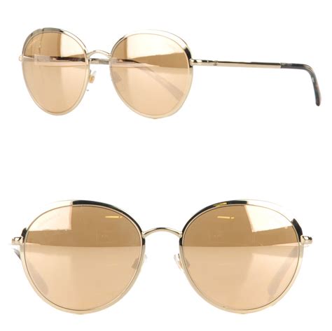 chanel gold round sunglasses|chanel sunglasses clearance.